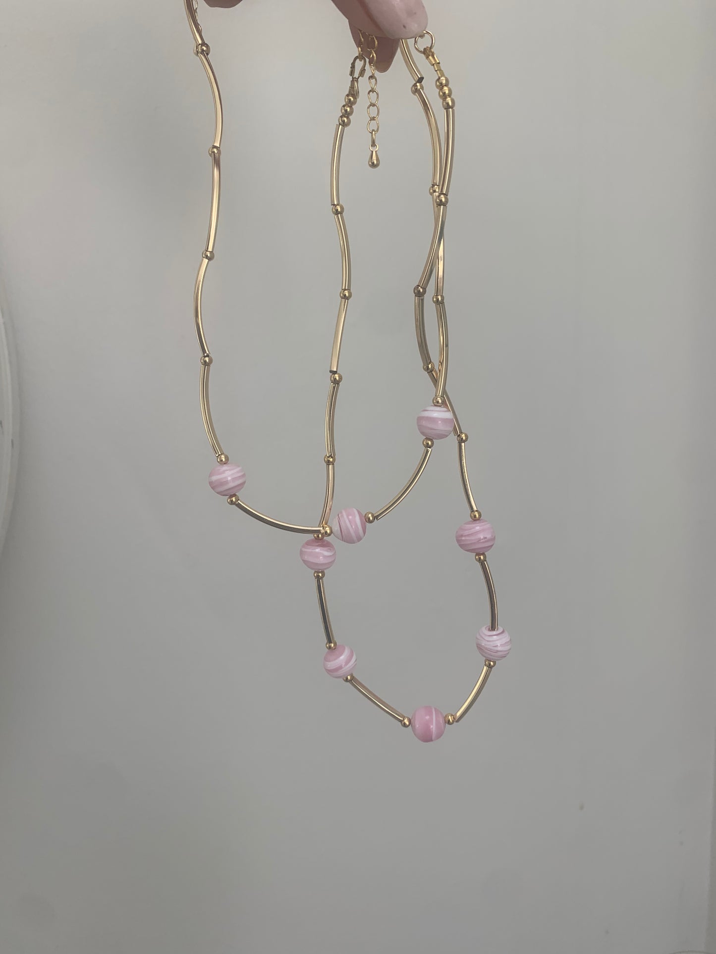 Pink Murano glass Necklace