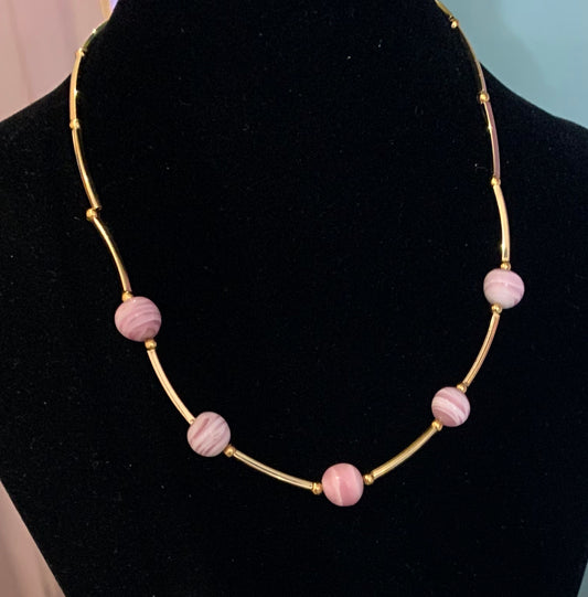 Pink Murano glass Necklace