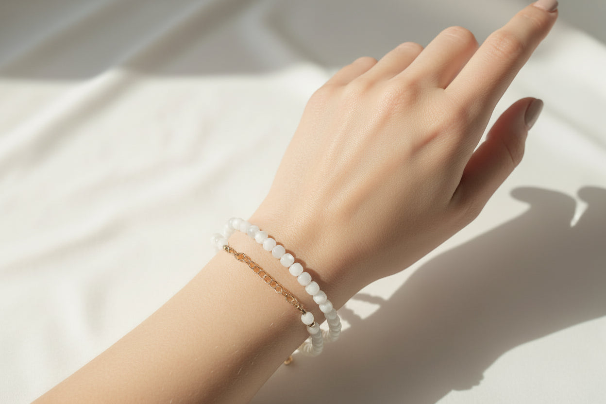 Mother of pearl gold fill Bracelet