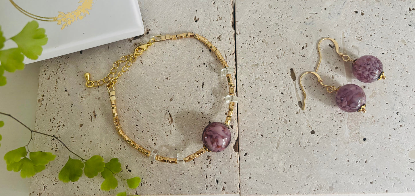 Purple Murano Bracelet