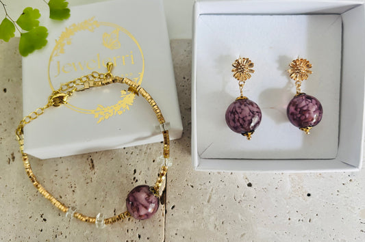 Purple Murano Bracelet