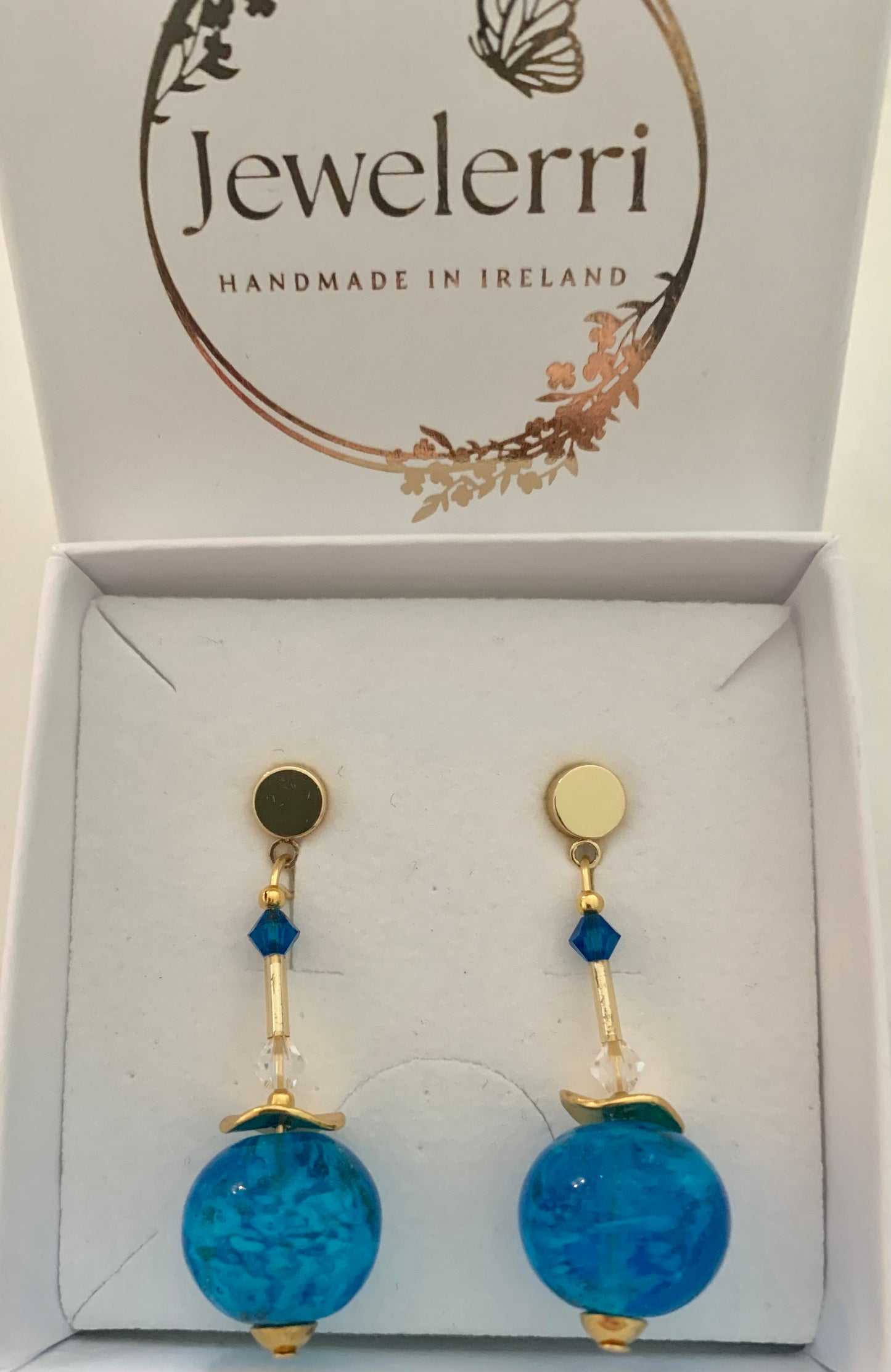 Stunning Blue Murano drops