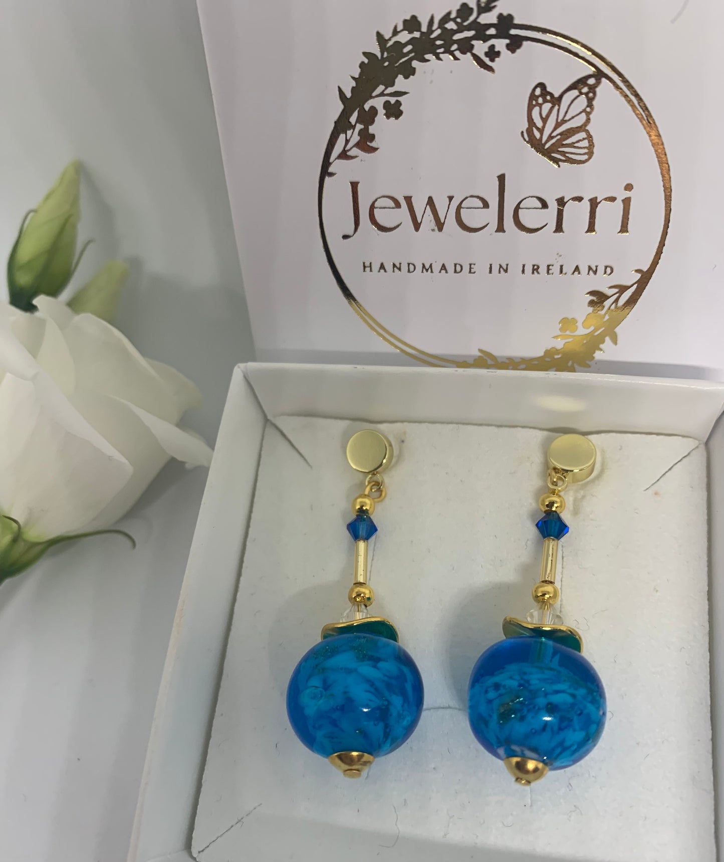 Stunning Blue Murano drops