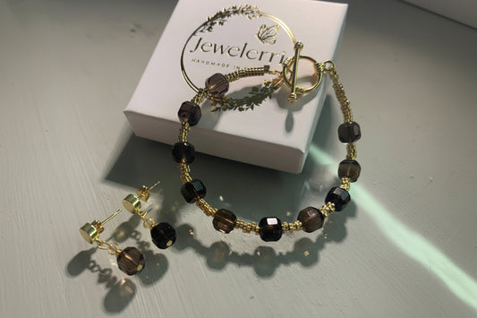 Smoky quartz bracelet