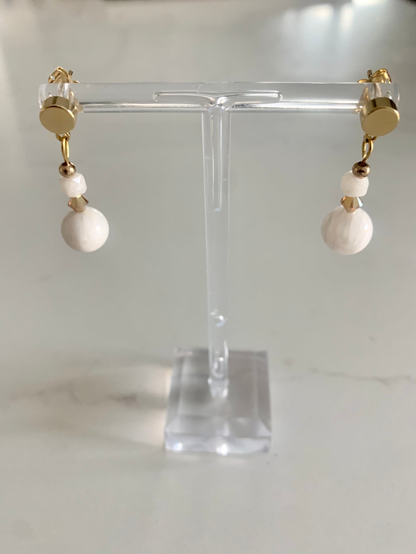 Moonstone Braclet & Earring set