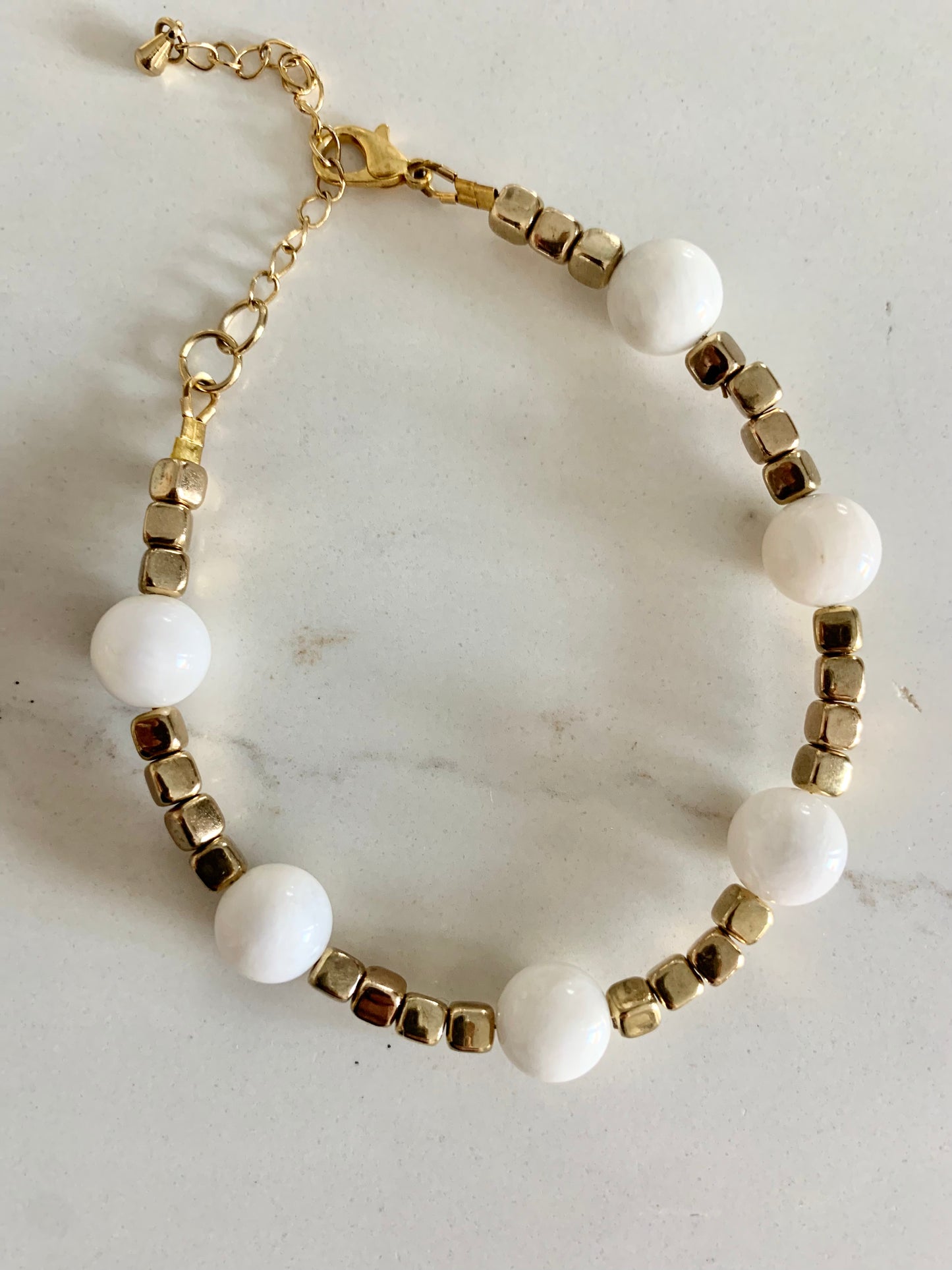 Moonstone Braclet & Earring set